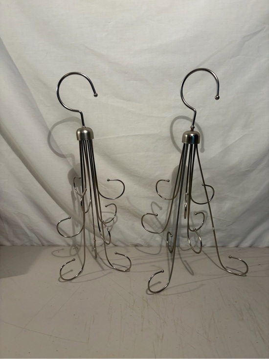Source Unknown Other - Metal Multi-Hook Hanging belt/Jewelry /clothes Organizer - Silver
